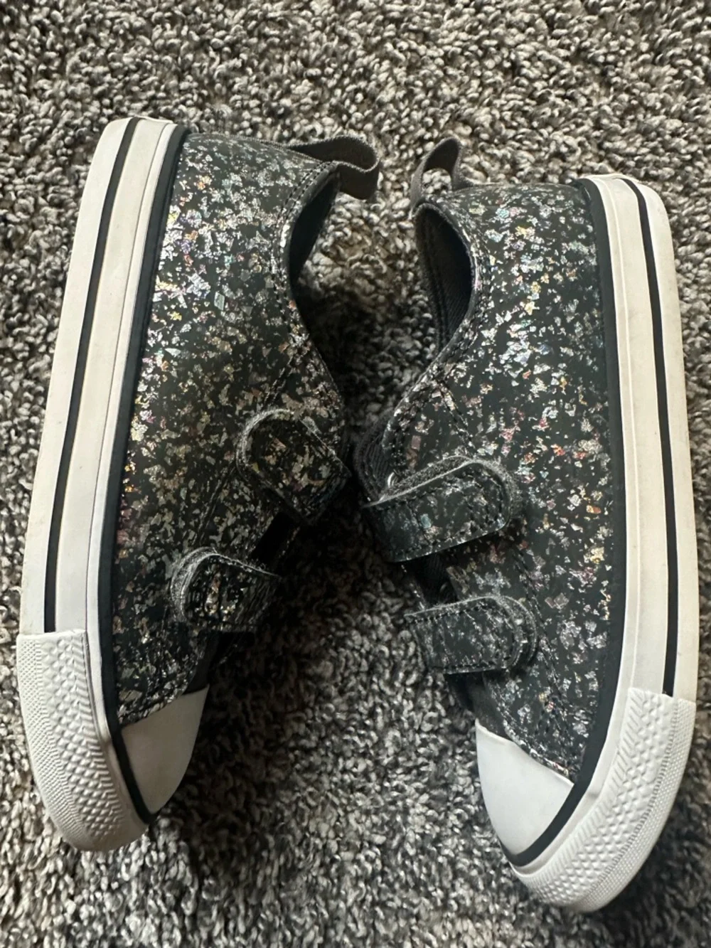 Toddler Converse Chuck Taylor All Star Easy On Low Glitter Size 10